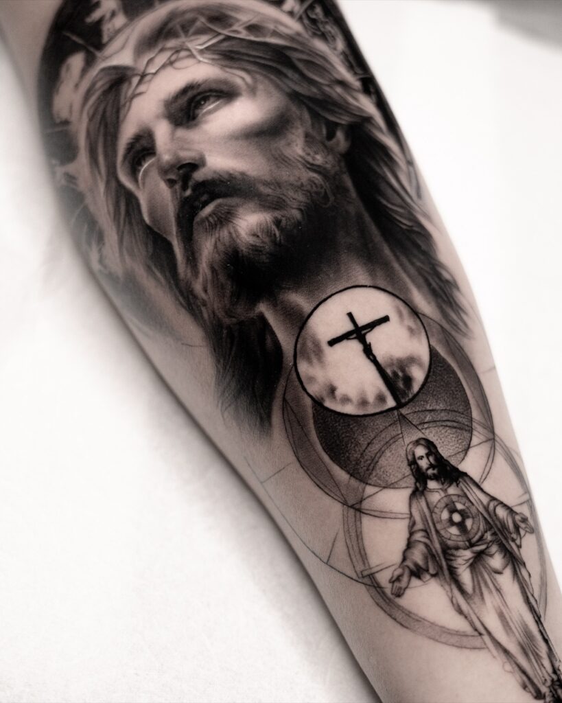 Divine Vision of Christ Tattoo Tattoo Design