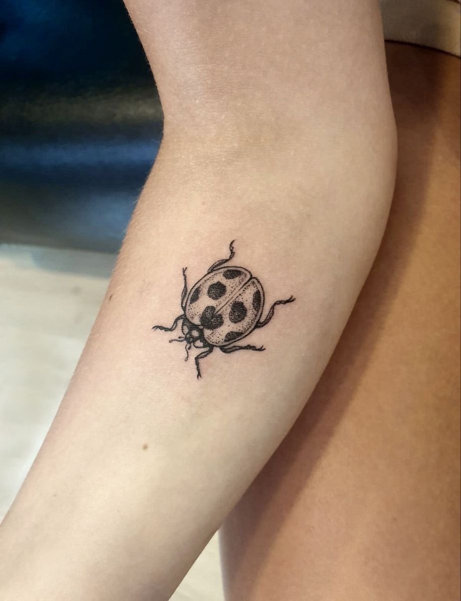 Fine Dotwork Ladybug Tattoo Tattoo Design