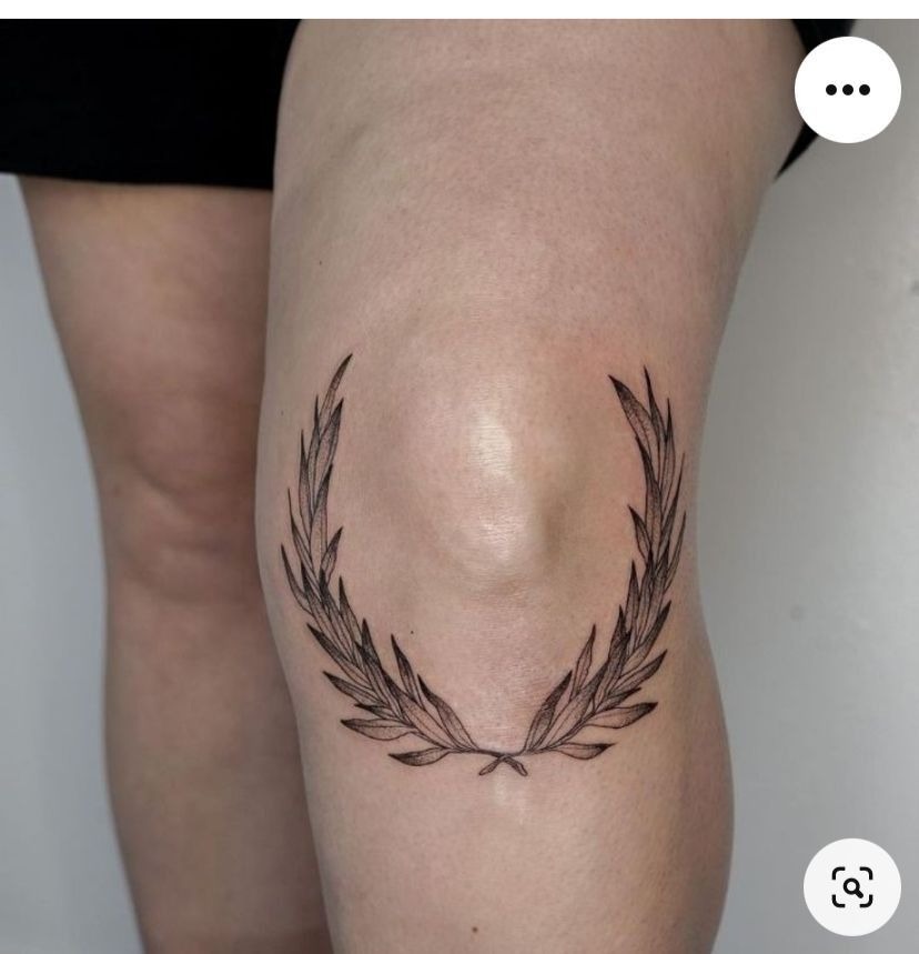 Circular Laurel Hand Tattoo Tattoo Design