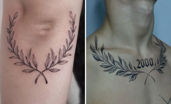 31+ Delicate Laurel Wreath Tattoo Ideas & Inspiration