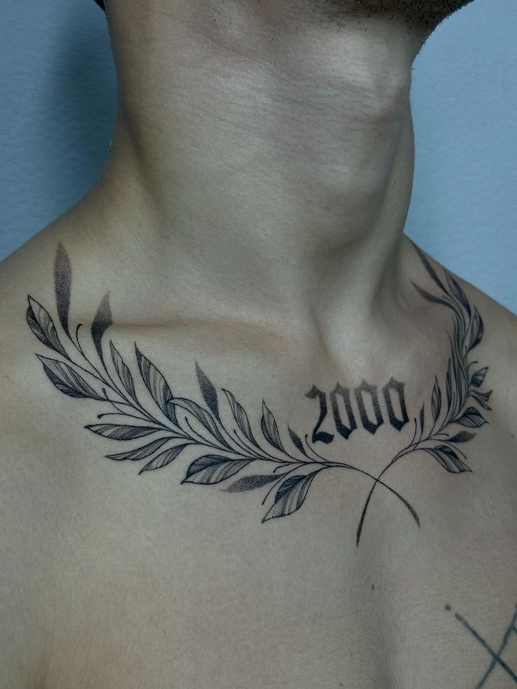 Minimal Inner Arm Laurel Wreath Tattoo Design