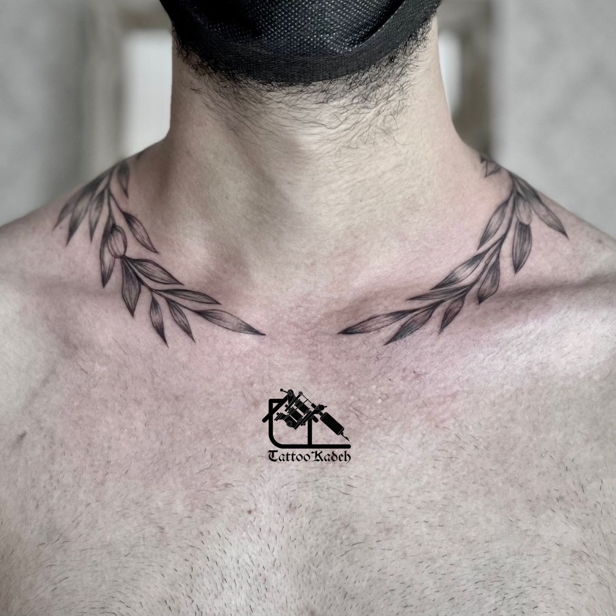 Script and Laurel Bracelet Tattoo Tattoo Design