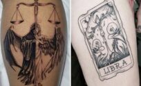 Delicate Libra Tattoo Ideas For Minimalist and Expressive Tattoos