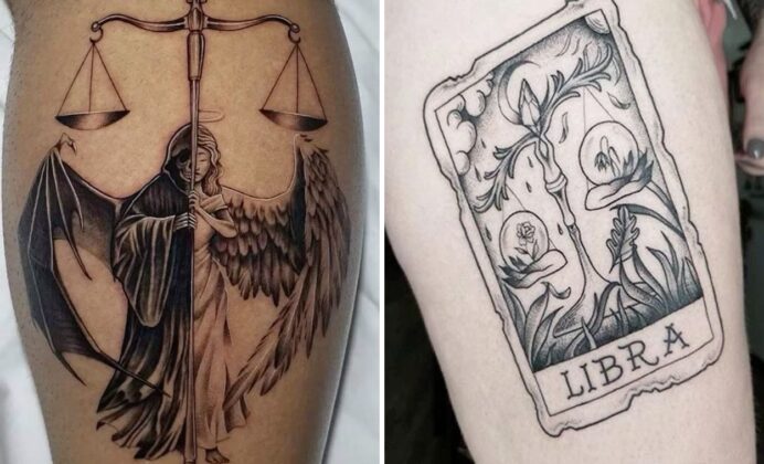 Delicate Libra Tattoo Ideas For Minimalist and Expressive Tattoos