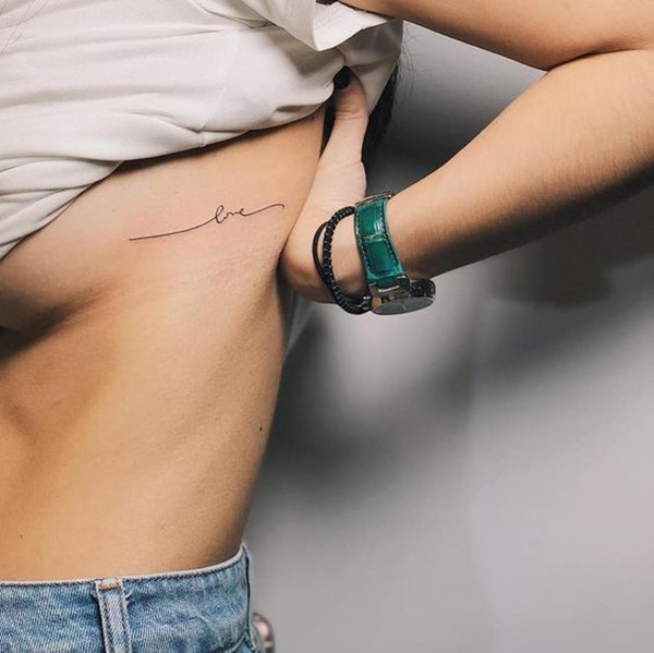 A Reminder to Love Yourself Tattoo Design