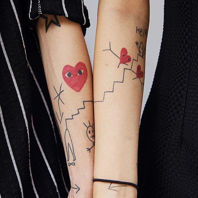 Charming Love Tattoo Tattoo Design