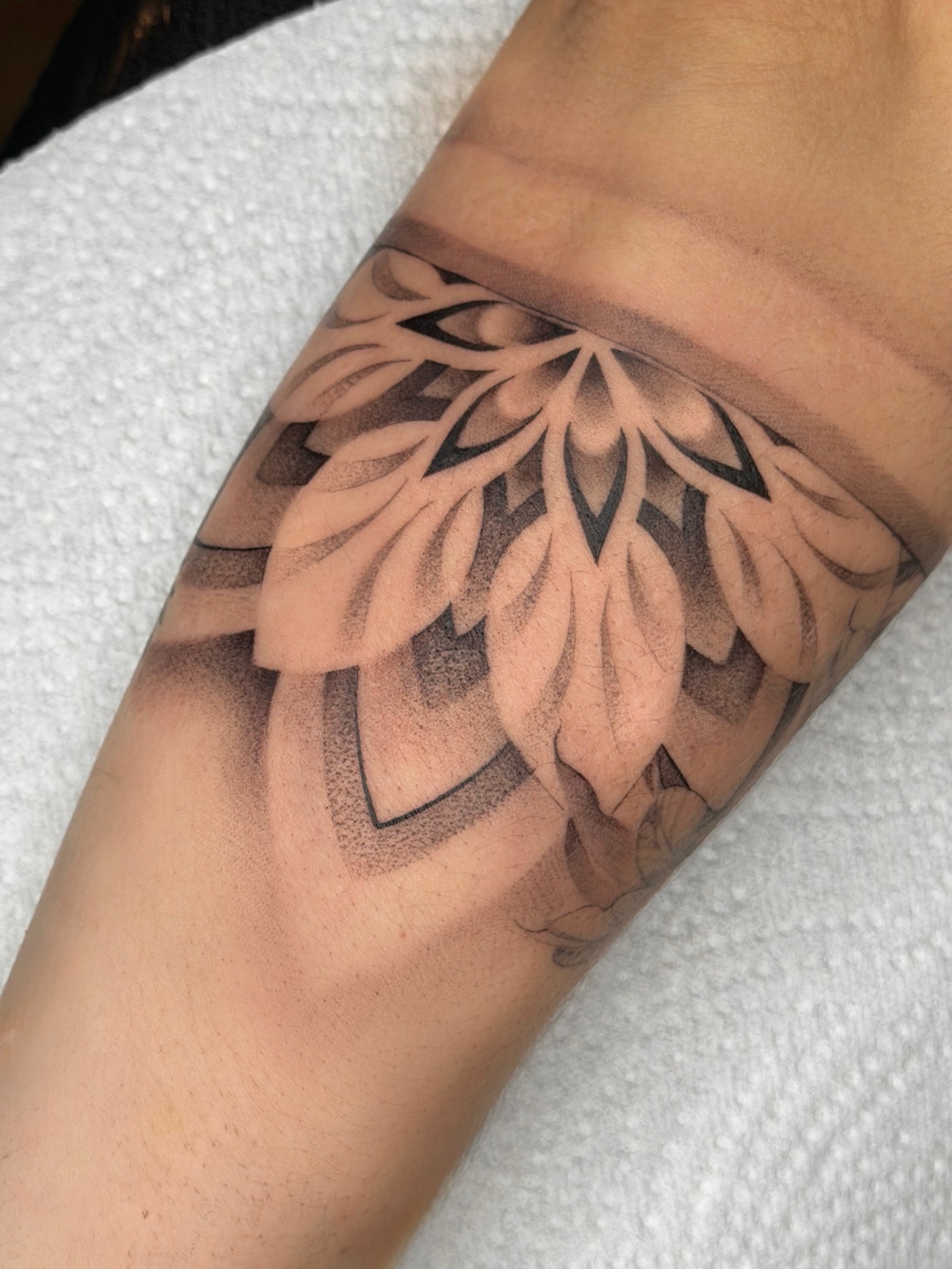 Blackwork Hand Mandala Tattoo Tattoo Design