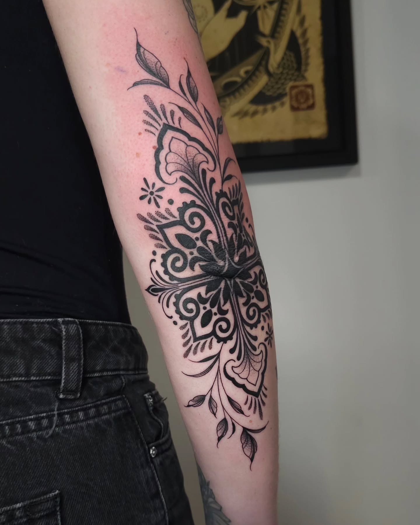Butterfly Ornamental Mandala Tattoo Tattoo Design