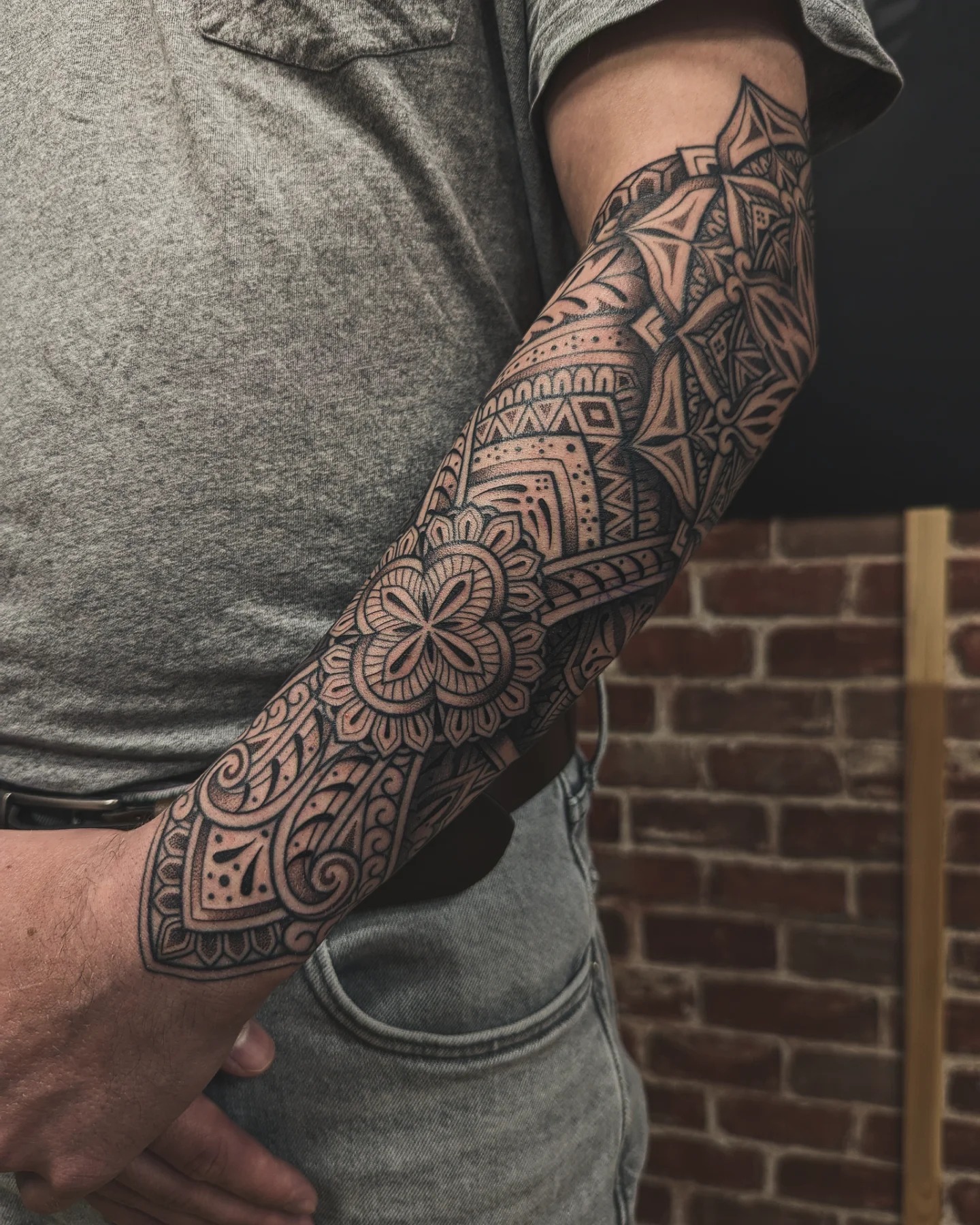 Geometric Mandala Sleeve Tattoo Tattoo Design