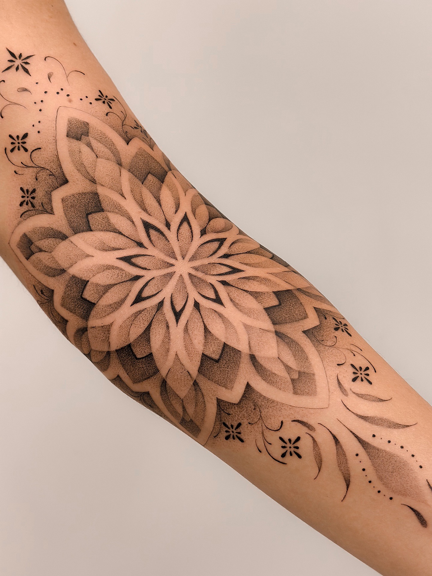 Layered Petal Mandala Tattoo Tattoo Design