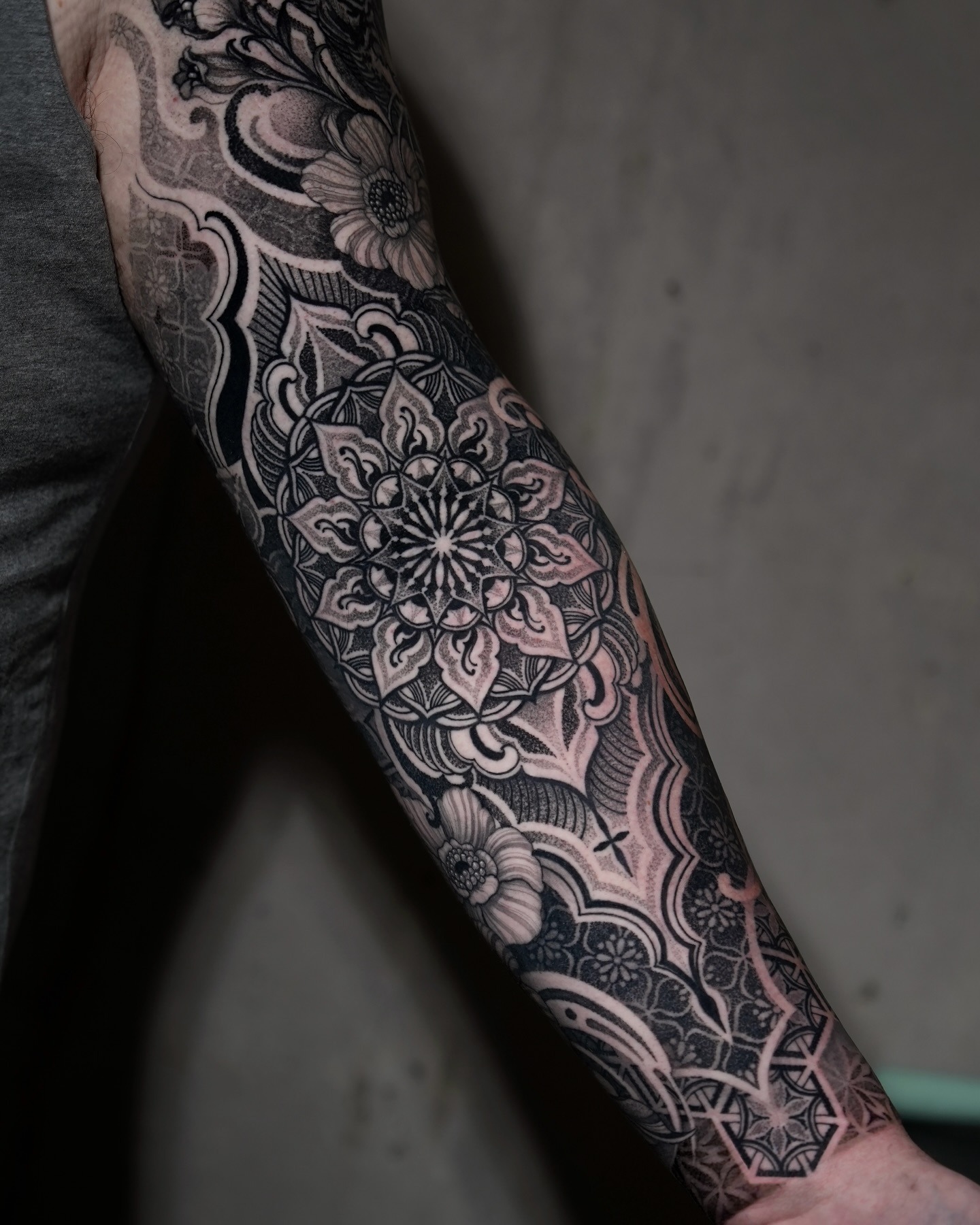 Ornamental Forearm Mandala Tattoo Tattoo Design