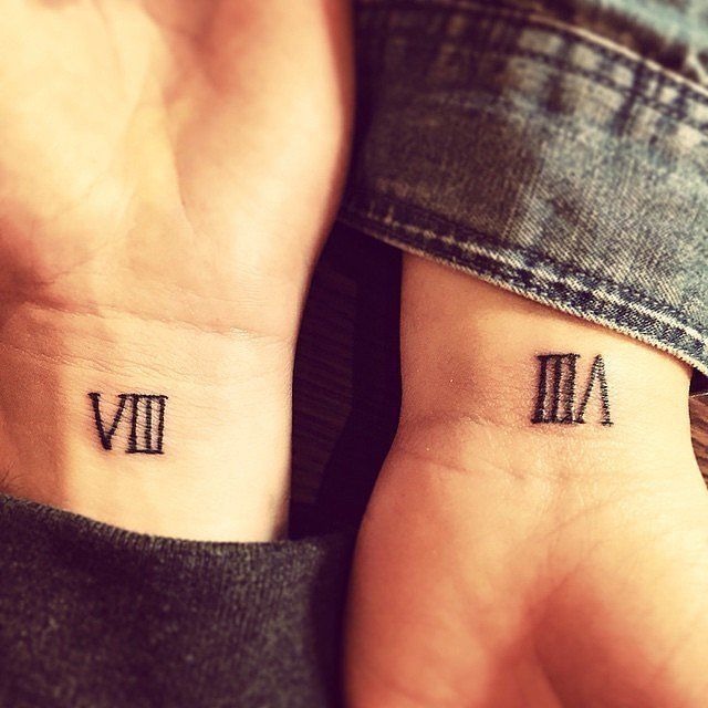 Excellent matching tattoos on the hand Tattoo Design
