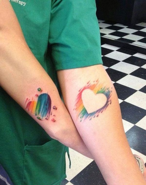 Finger Hug Couple Tattoo Tattoo Design