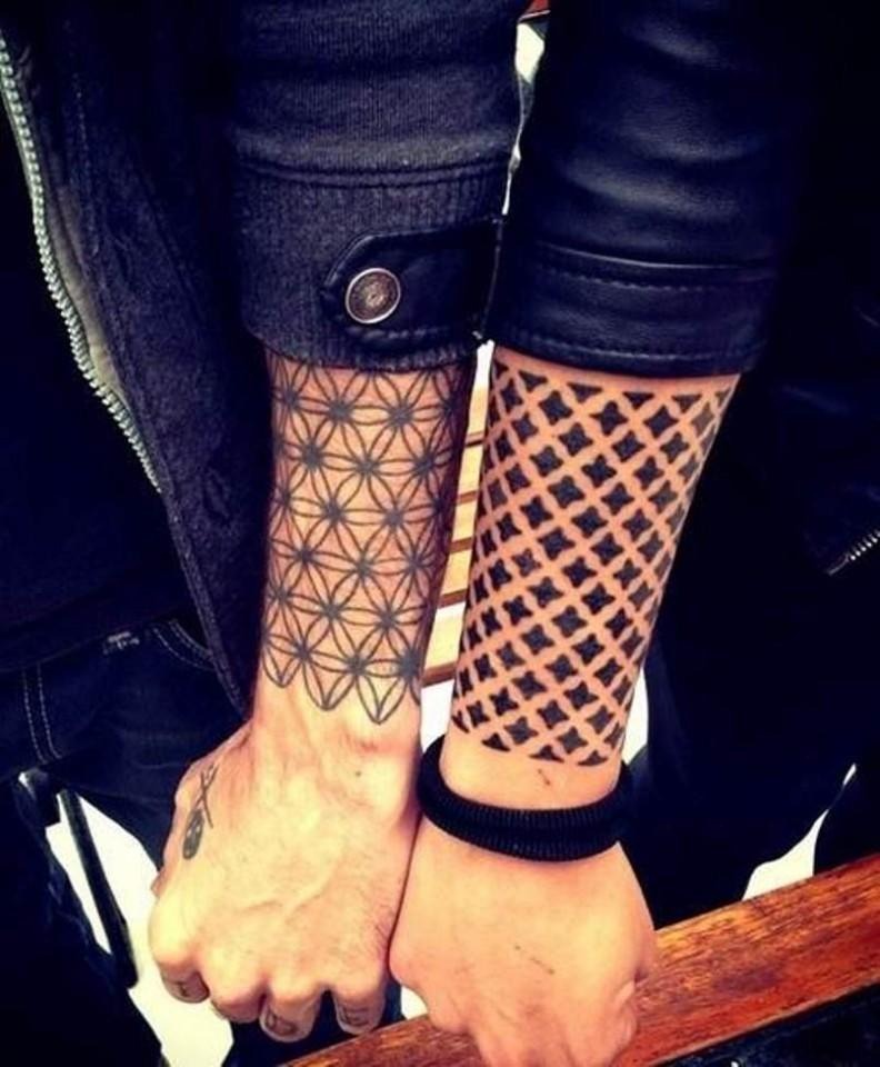 Matching Couple Tattoos: Couple's Cross Wrist Tattoos Tattoo Design