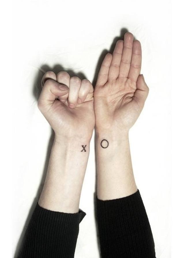The Sun and The Moon - Matching Couple Tattoos Tattoo Design