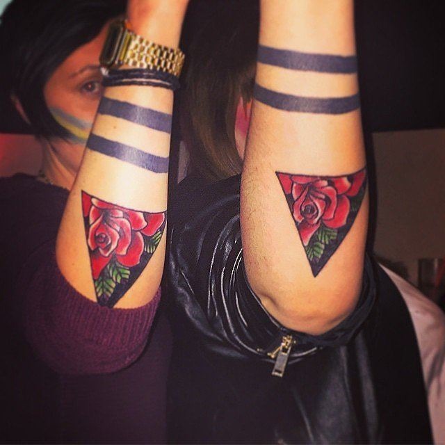 Two Eyes on the back of Neck Matching Tattoos Tattoo Design