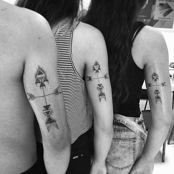 Two matchingsunflower tattooon the wrist Tattoo Design