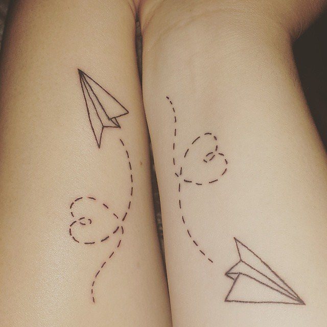 Two very simple matching heart tattoos Tattoo Design