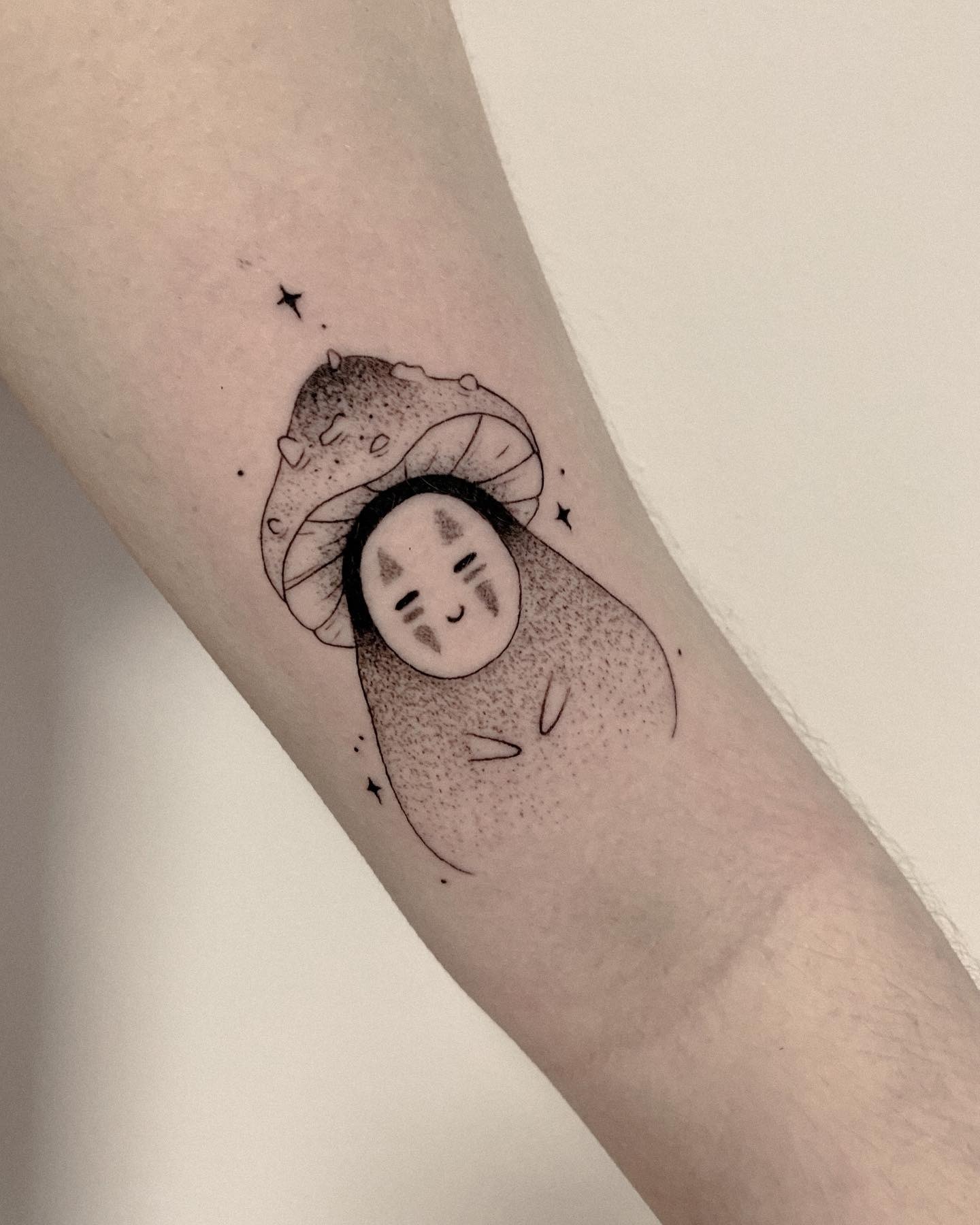 Cute Mushroom Spirit Tattoo Tattoo Design