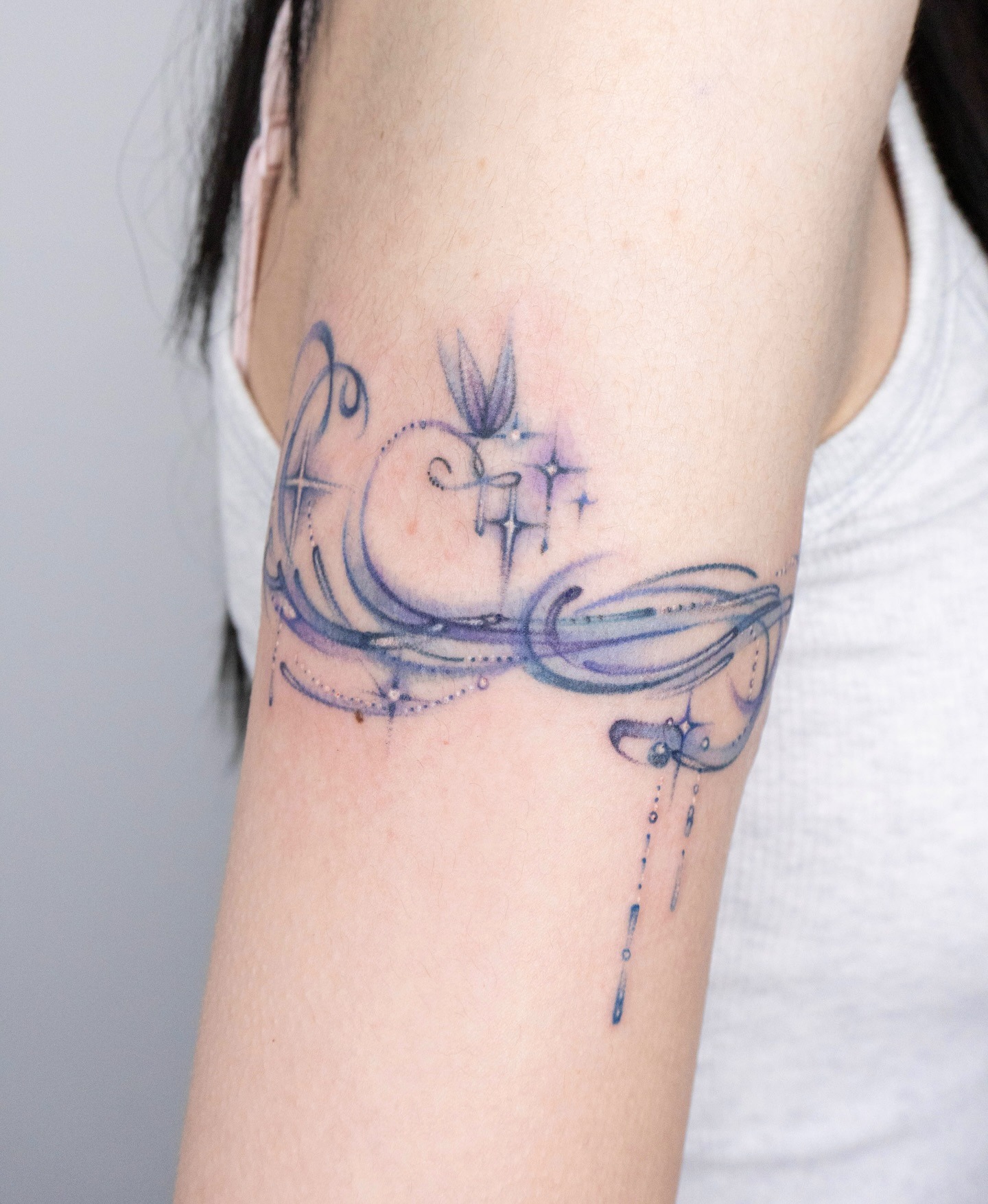 Flowing Waves Ocean Tattoo Tattoo Design