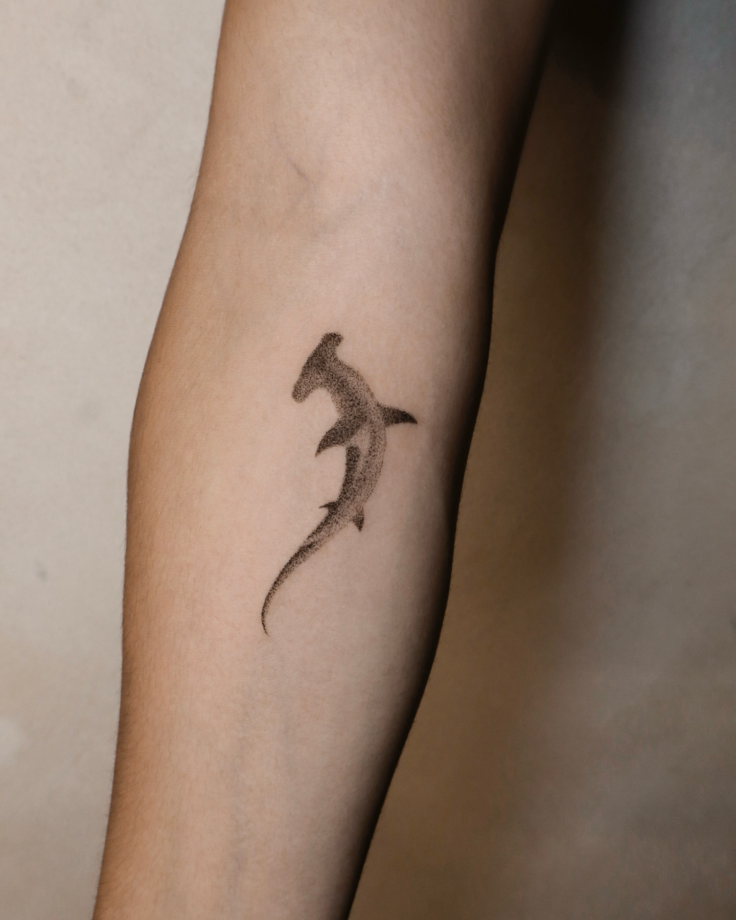 Minimal Hammerhead Shark Tattoo Tattoo Design