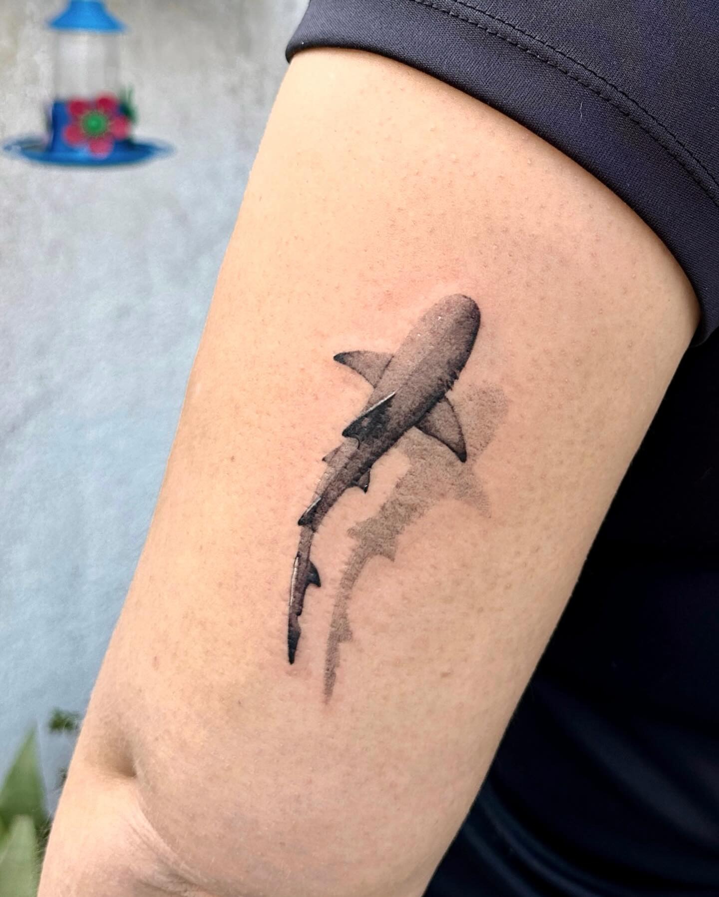 Shark Silhouette Ocean Tattoo Tattoo Design