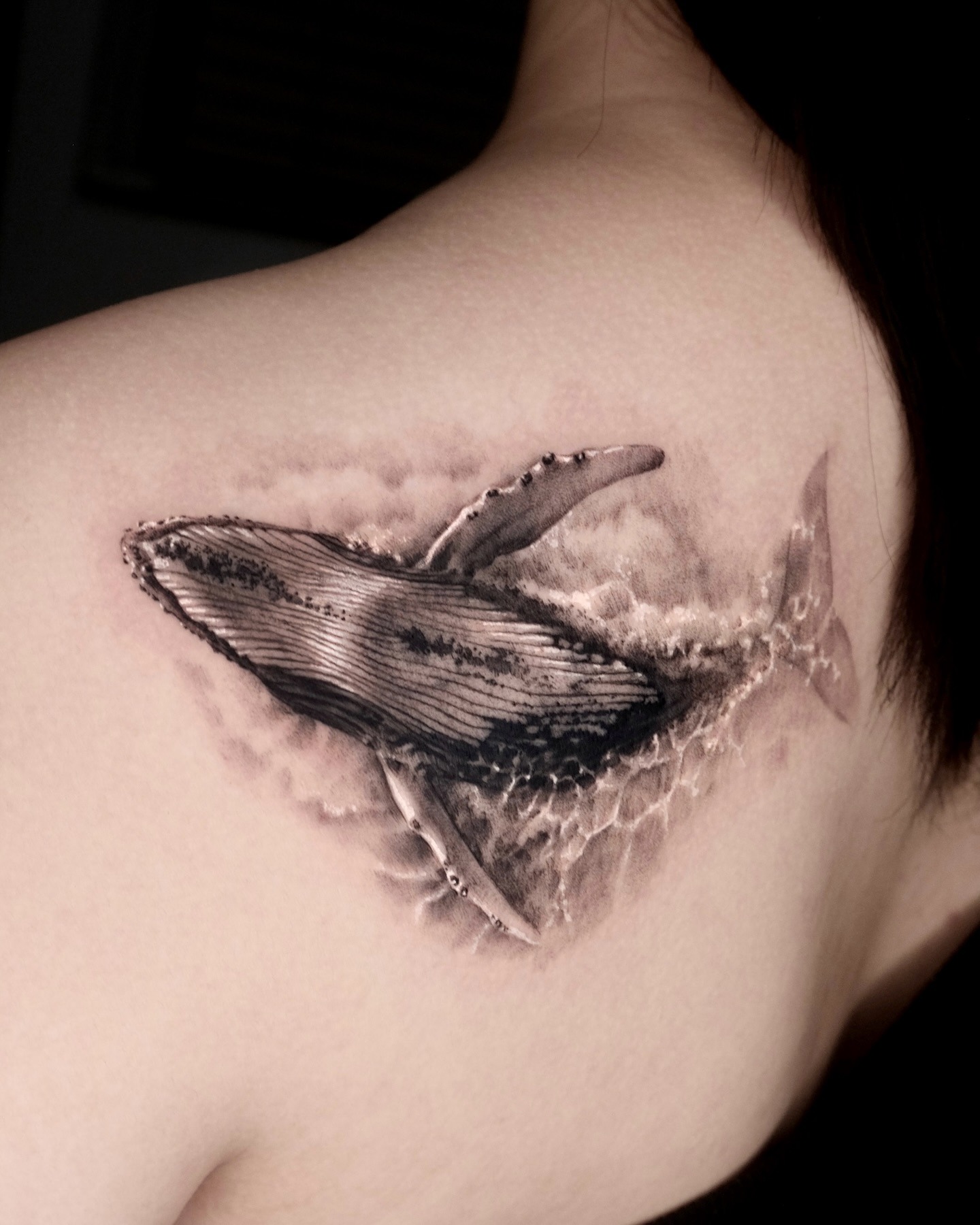 Whale in Motion Tattoo Tattoo Design