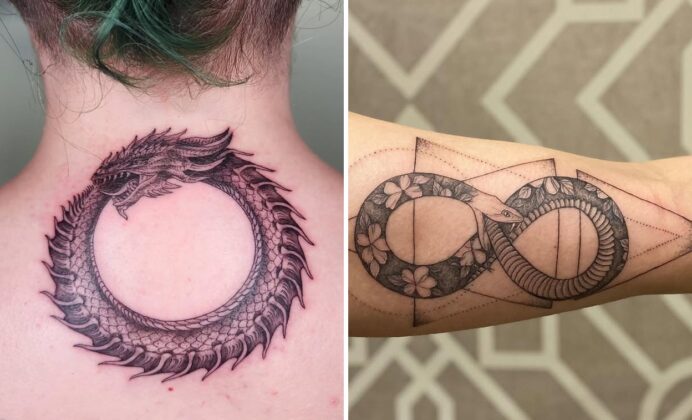57+ Delicate Ouroboros Tattoo Ideas That Make a Bold Artistic Statement