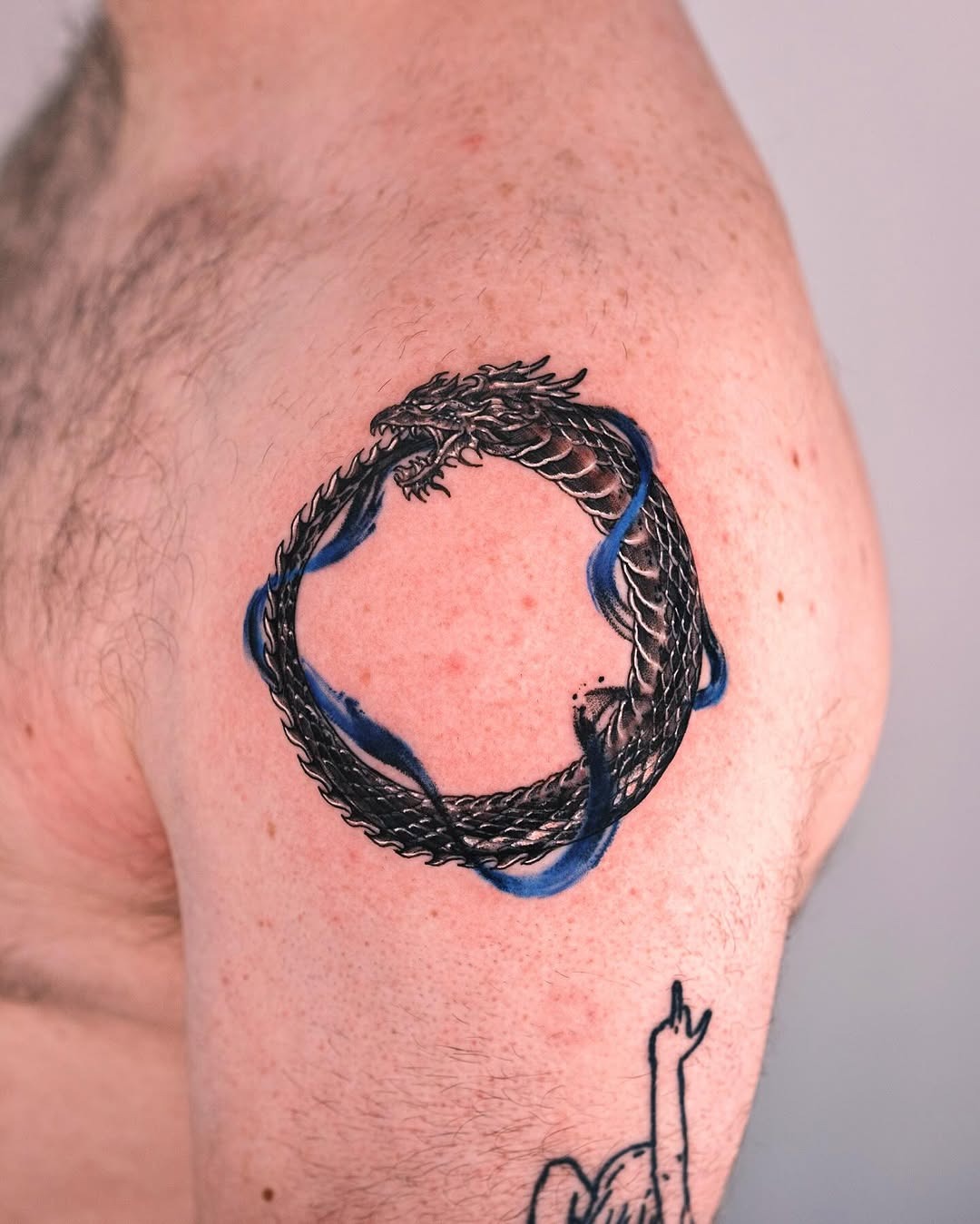 Stunning dragon ouroboros tattoo design Tattoo Design