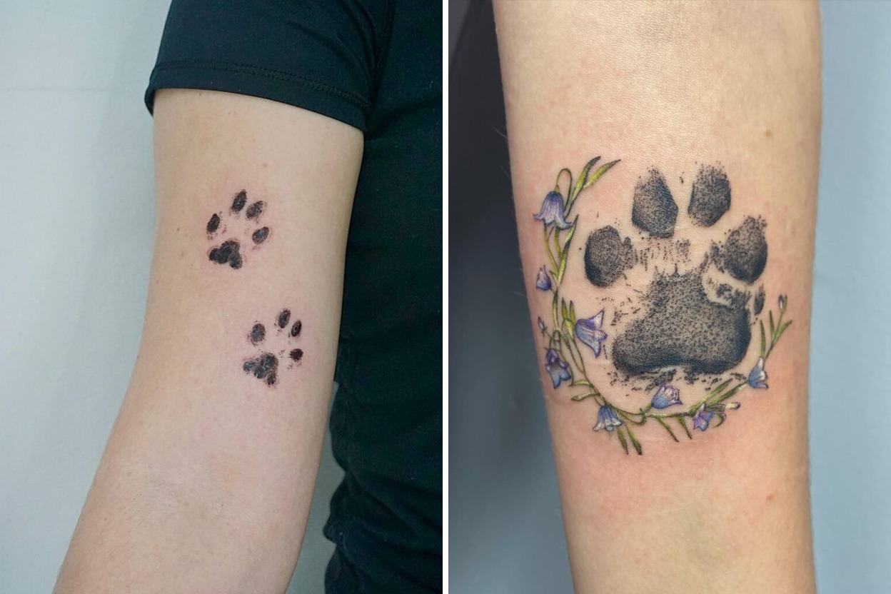 43+ Delicate Paw Print Tattoo Ideas With Clean Modern Artistry Featured Lookbook Collage