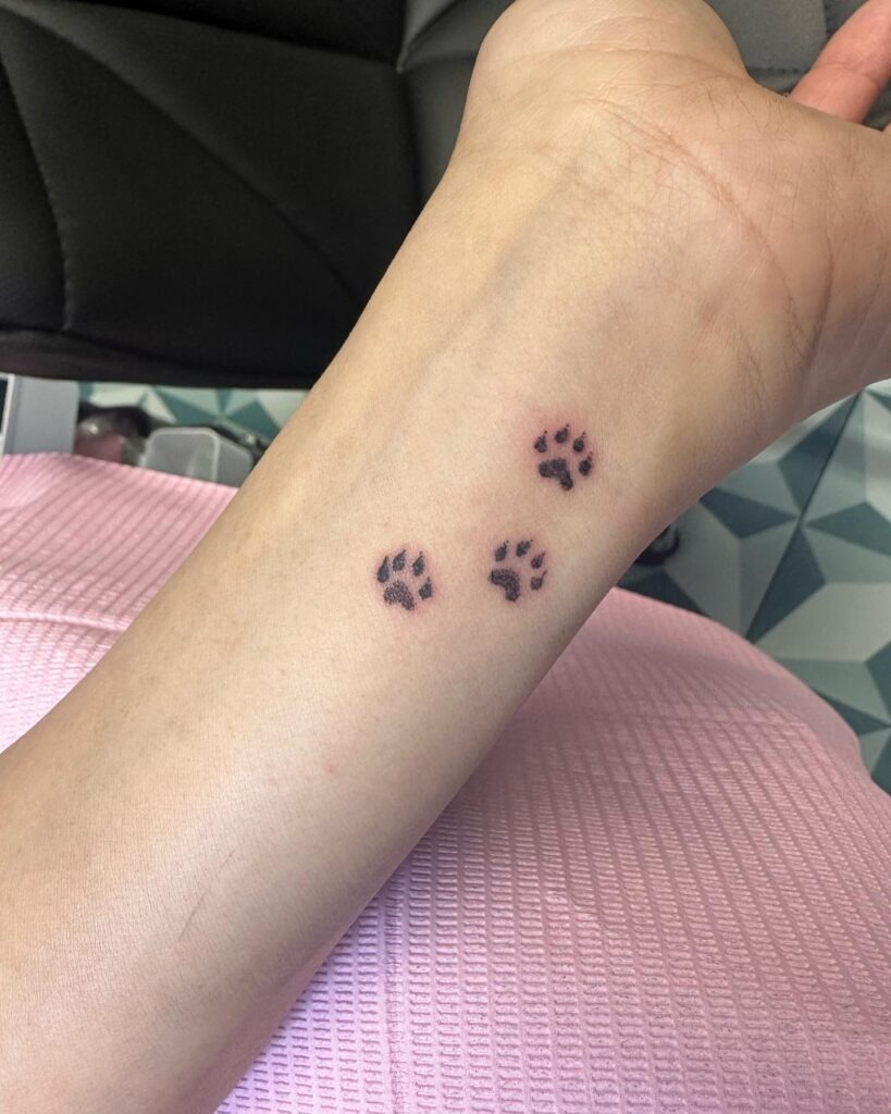 Minimalist Tiny Paw Print Tattoo Tattoo Design