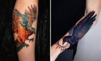 Delicate Raven Tattoo Ideas For Subtle and Symbolic Placement