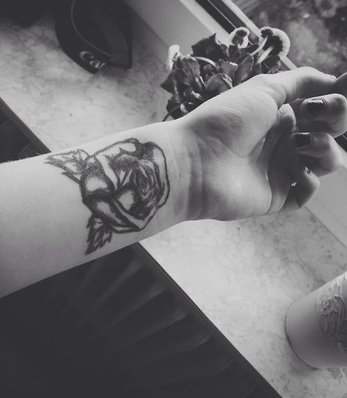 Basic Rose Tattoo Design