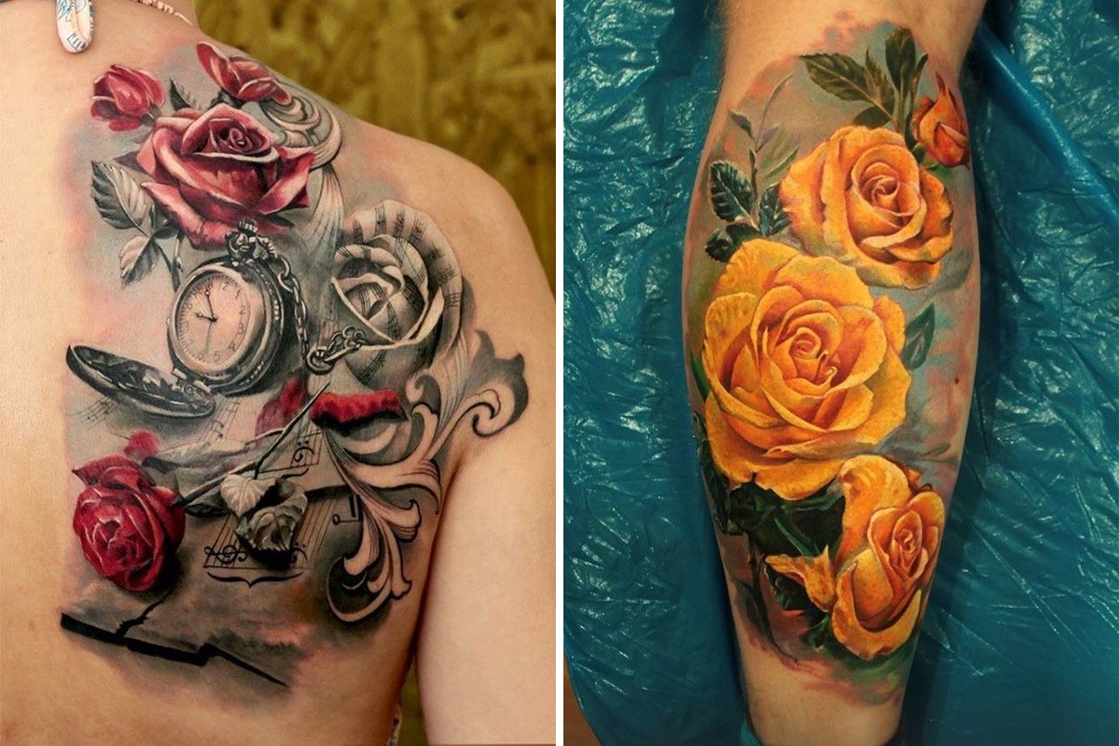 57+ Delicate Rose Tattoo Ideas Worth Saving for Your Next Appointment Featured Lookbook Collage