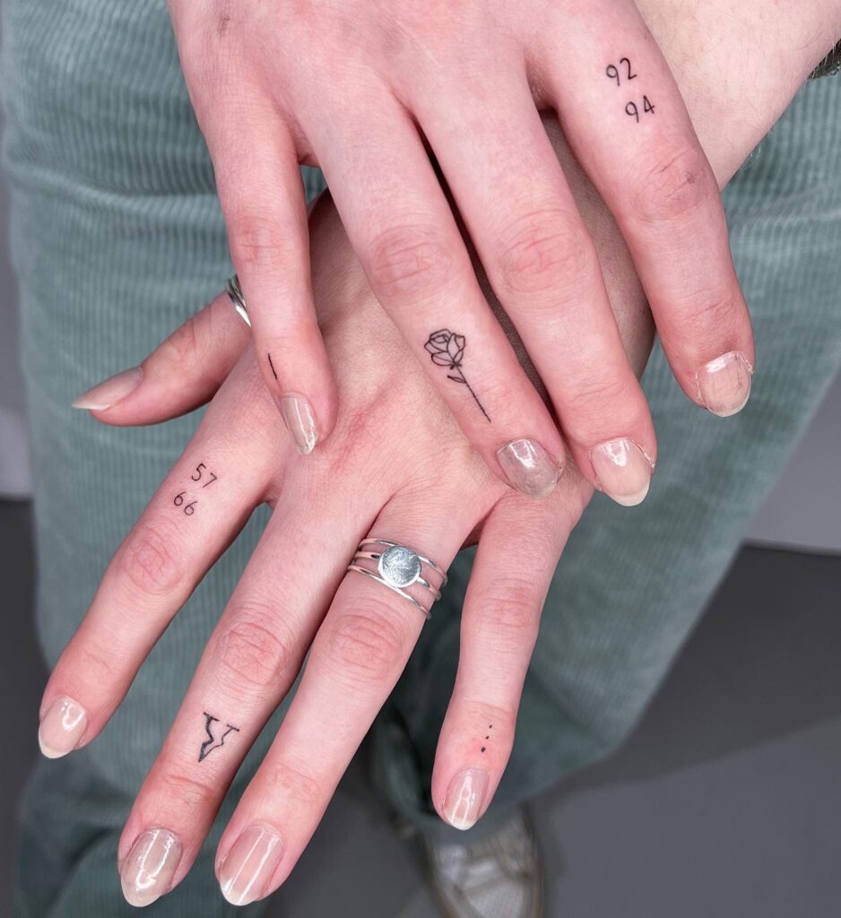 Minimal Rose Finger Tattoo Tattoo Design