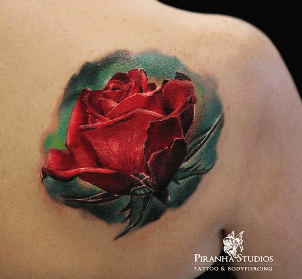 Piranha Studios Rose Tattoo Tattoo Design