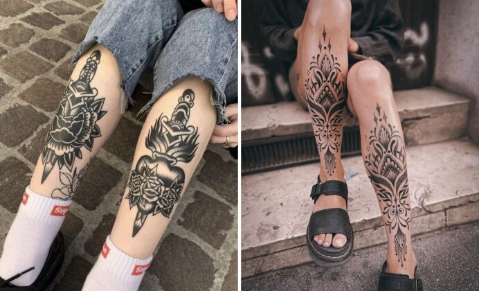 25+ Delicate Shin Tattoo Ideas That Turn Heads and Show Your Style