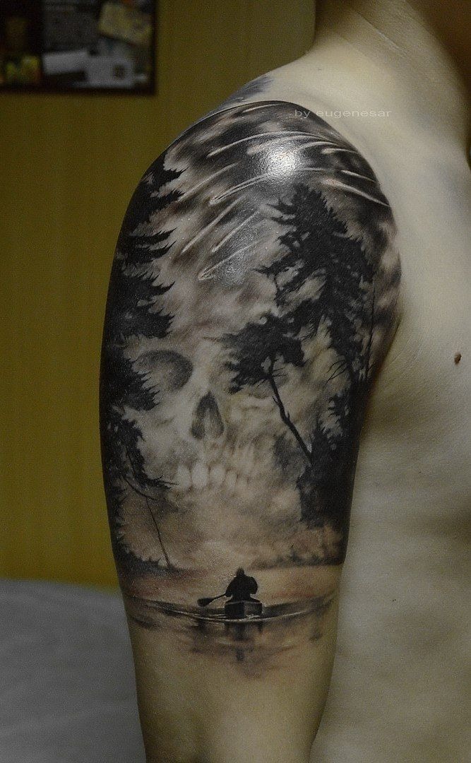 Right sleeve skull tattoo Tattoo Design