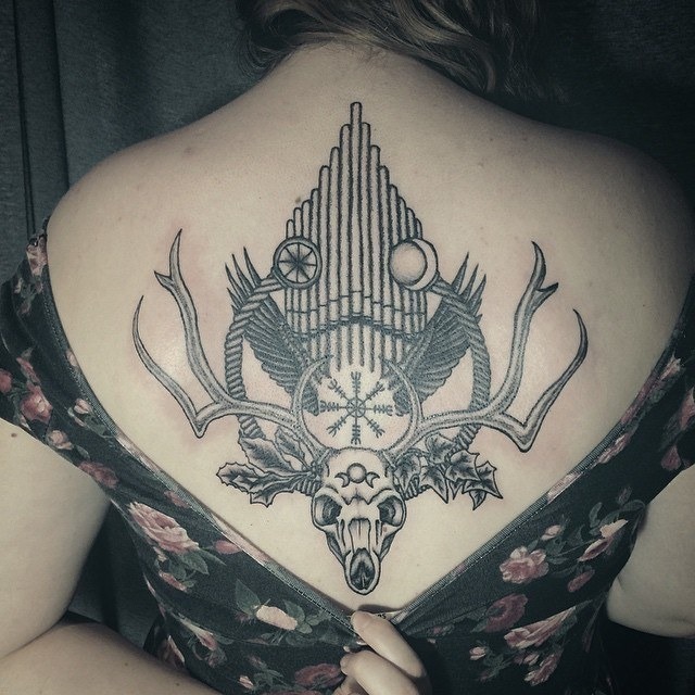 Upper backsimple tattoo Tattoo Design