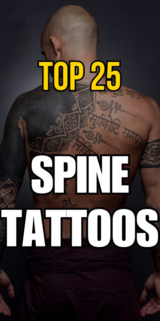 This spine-aligned Arabic text tattoo is a personal declaration, elegant and assertive.