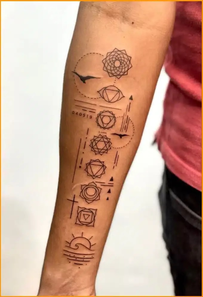 Modern Chakra Alignment Tattoo Tattoo Design