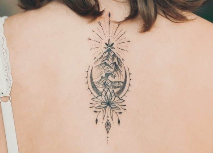 Nature and Spiritual Energy Tattoo Tattoo Design