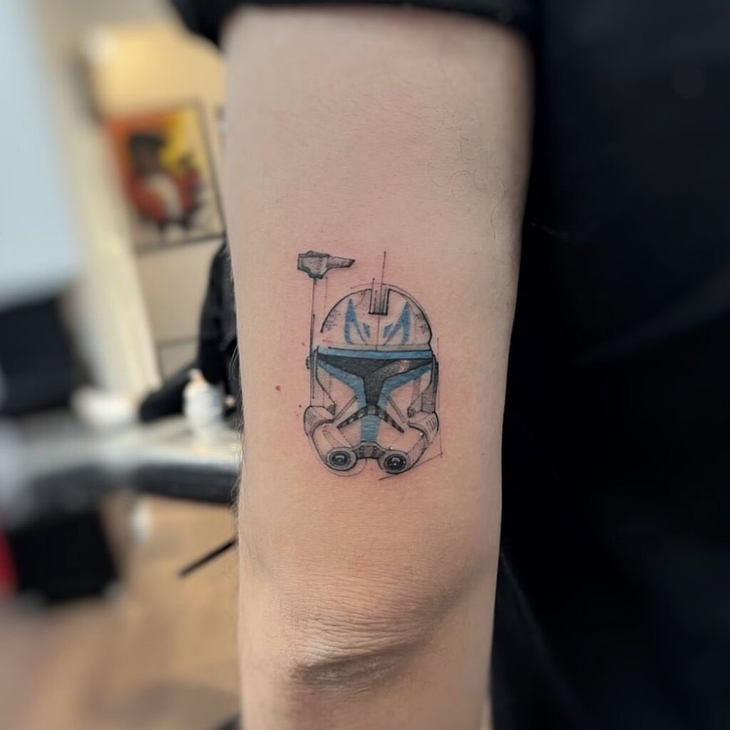Ahsoka Tano and Leia Organa Duo Tattoo Tattoo Design