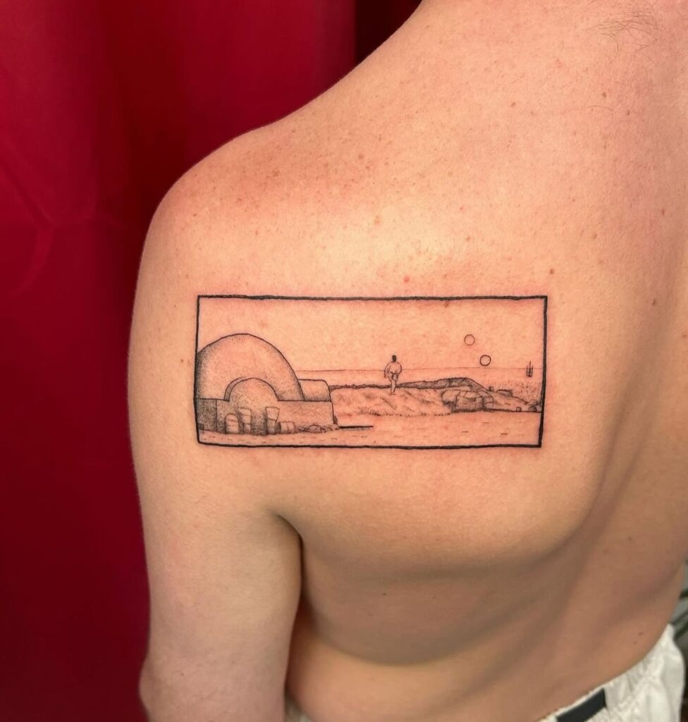 C-3PO Abstract Tattoo Tattoo Design