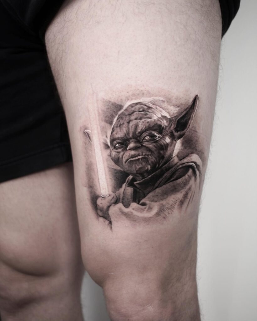 Darth Maul in the Shadows Tattoo Tattoo Design