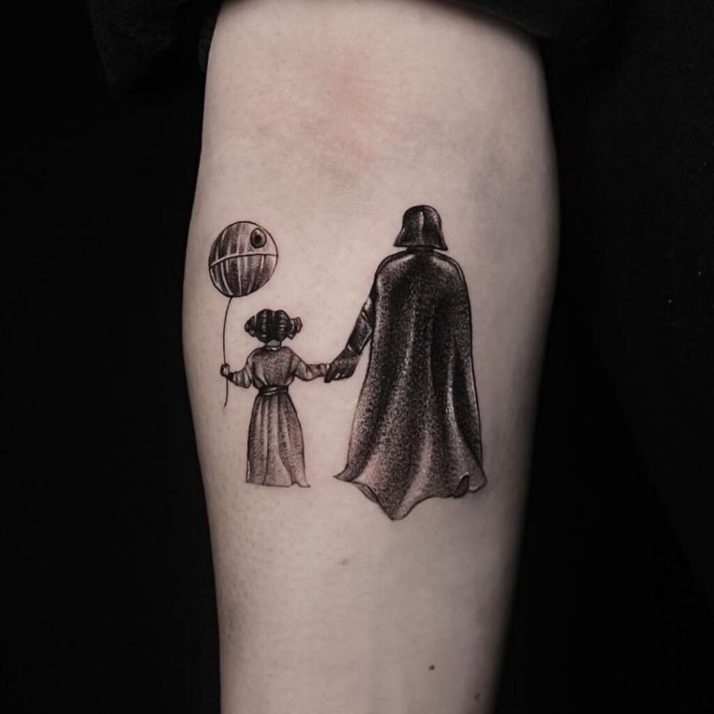 Darth Vader’s Galactic Command Tattoo Design