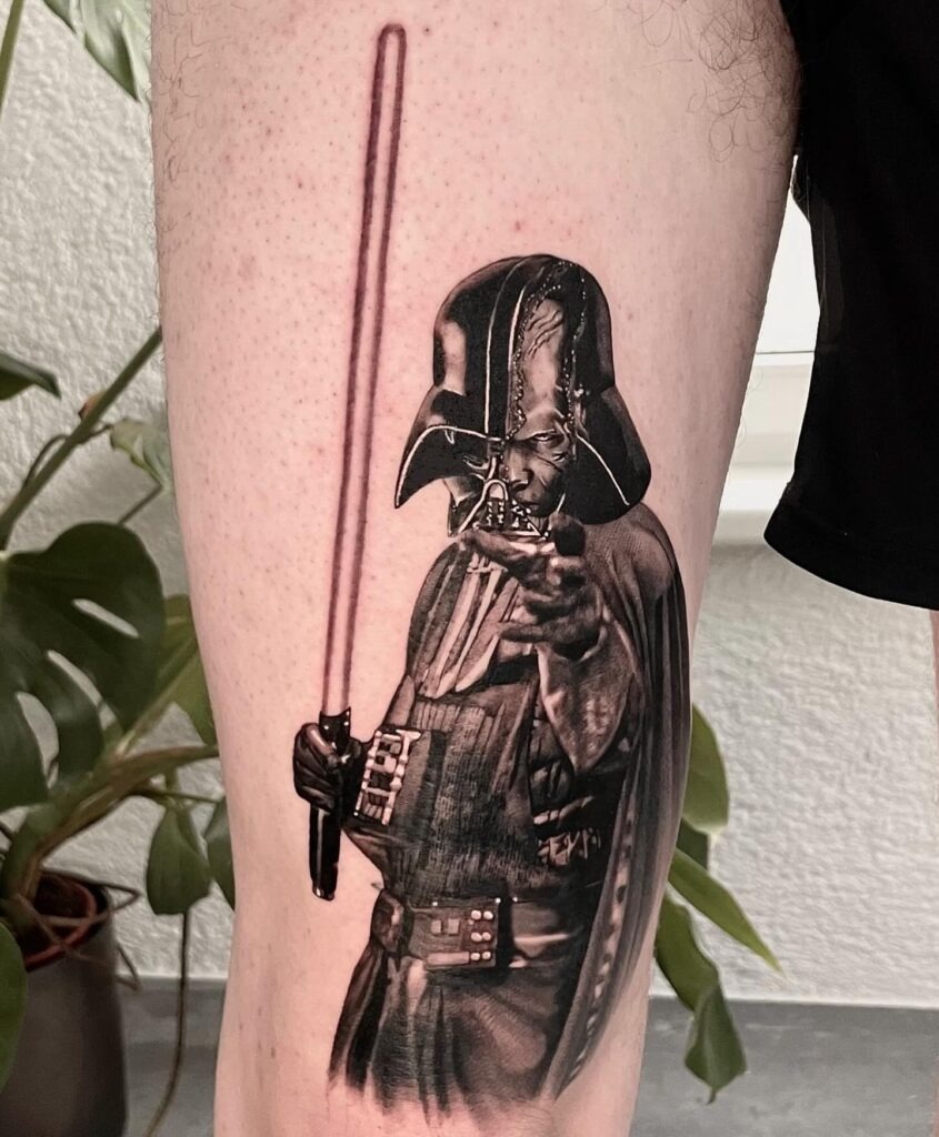 Darth Vader’s Shadowed Legacy Tattoo Tattoo Design