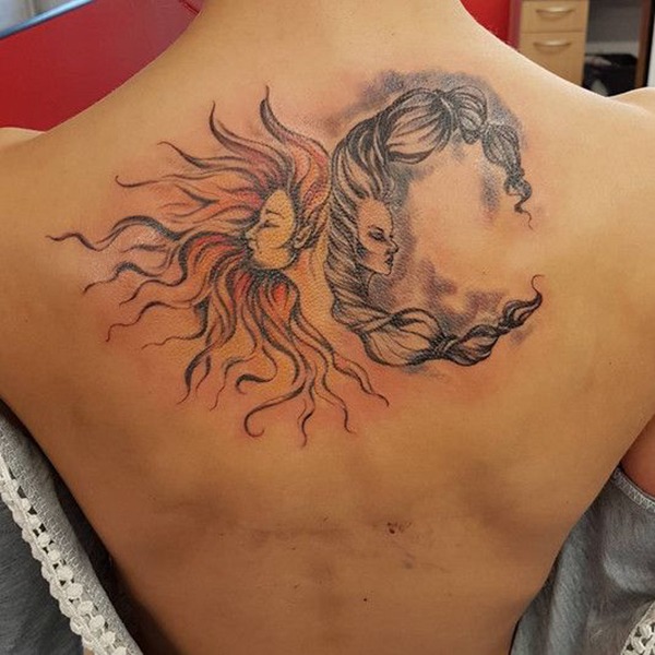 No Fury Like the Sun and Moon Scorned Tattoo Design