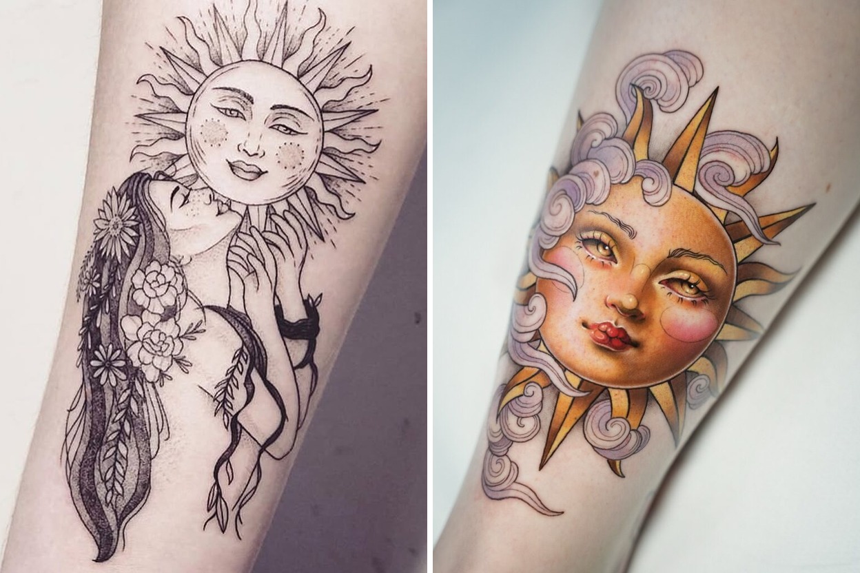 77+ Delicate Sun Tattoo Ideas Worth Saving for Your Next Appointment Featured Lookbook Collage