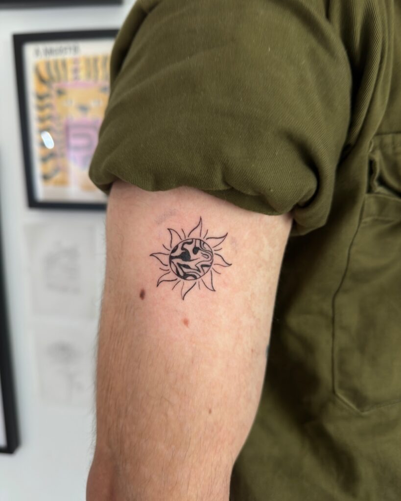 Liquid Core Sun Tattoo Tattoo Design